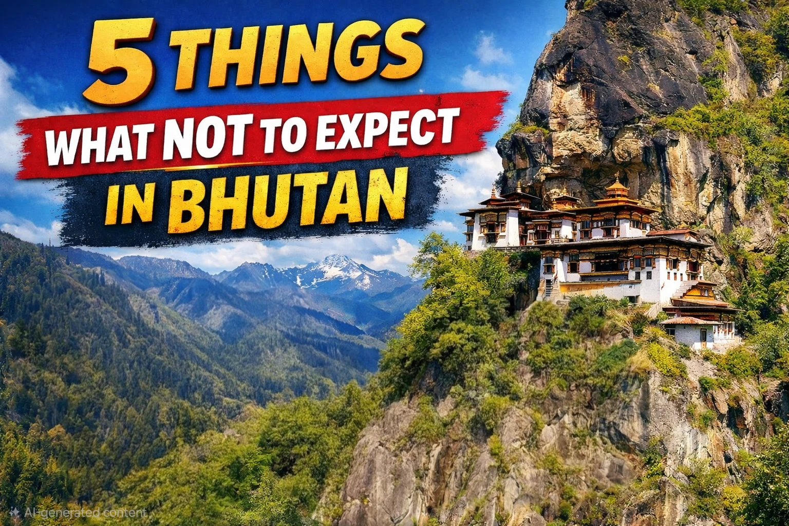 5 Things Not to Expect in Bhutan: Setting Realistic Travel Expectations